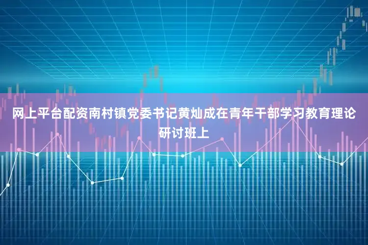 网上平台配资南村镇党委书记黄灿成在青年干部学习教育理论研讨班上